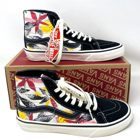 VANS Sk8-Hi 38 Decon S Tropic Palm Black Canvas Women's Size 8 VN0A4UWN2UD - Picture 3 of 8